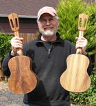 Howard Replogle with unfinished cavaquinhos