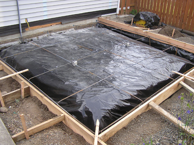 Foundation Forms for shop addition